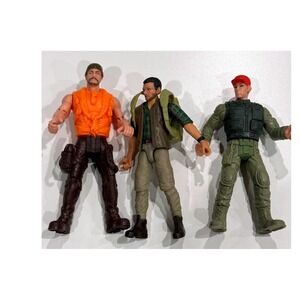 Chap Mei and Jurassic World Military Action Figure Lot 3.75 Inch